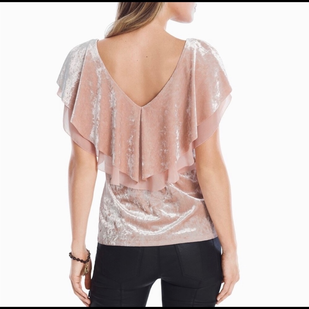 White House Black Market Velvet Top